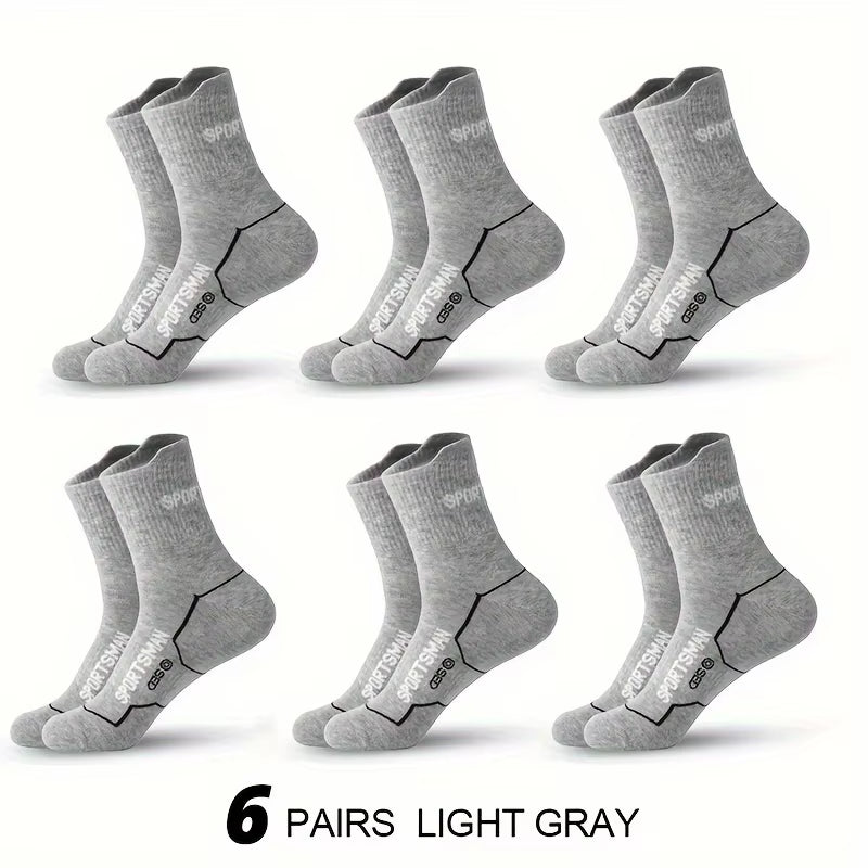 6 Pairs Socks Men'S Short Socks Sweat Absorbent and Odorous Basketball Socks Running Sports Socks Breathable Mesh Men'S Socks